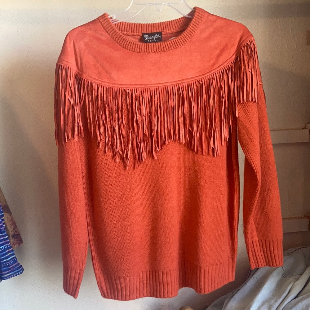 Wrangler Retro Fringe Sweater Small